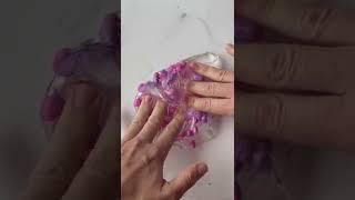 Mixing Tik Tacs into My Clear Gloss Slime  #shorts #slime