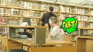 Funny Wet Fart Prank in The Library  The Sharter Toy