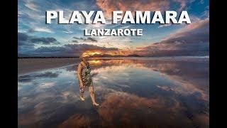 PLAYA FAMARA TEGUISE LANZAROTE ISLAS CANARIAS