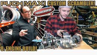 Puch Maxi Project  Scrambler  8 Motorblok Bouwen + HOE WERKT een PUCH MAXI?