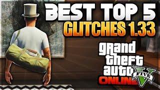 GTA 5 1.33 BEST TOP 5 GLITCHES TIPS & TRICKS After Patch 1.33 Best Working Glitches 1.33