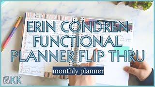 Erin Condren Monthly Planner Flip Through Functional Weekly Planning and Todo Lists on Notes Pages