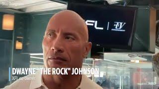 Dwayne The Rock Johnson describes excitement at XFL returning to Arlington TX