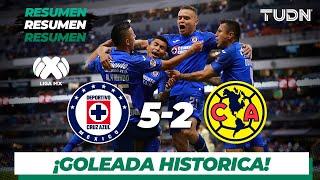 Resumen y Goles  Cruz Azul 5 - 2 América  Liga MX - Apertura 2019  - Jornada 13  TUDN