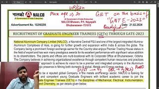 NALCO Graduate Engineer Trainee Recruitment 2024 – Apply Online for 277 Posts