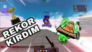 SONOYUNCU REKORU KIRDIM - minecraft bedwars