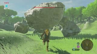 TLOZ Breath Of The Wild - Stone Talus Boss Fight Great Plateau