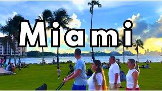 4K  Miami Walking Tour South Beach & South of Fifth USA Travel Video  MIAMI FLORIDA