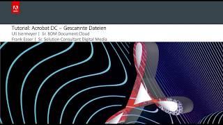 Tutorial Acrobat DC - OCR Texterkennung mit Acrobat DC  Adobe DE