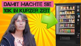 Sie macht Geld neben der Arbeit mit Snackautomaten Onkel Kramer