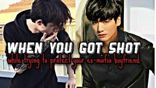 BTS JUNGKOOK ONESHOT When you got shot while trying to save your ex-mafia boyfriend