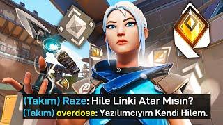 RADIANT olarak GÜMÜŞ eloda HİLEYİM diye TROLLEDİM  Valorant