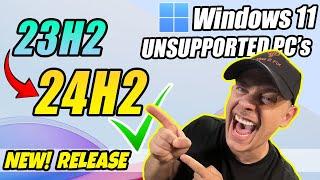 How to Upgrade Windows 11 23H2 to 24H2 on Unsupported PC Officially