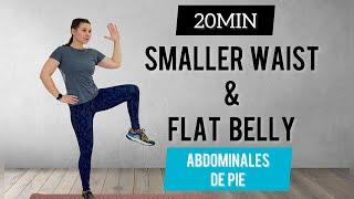 FLAT STOMACH FAST  Belly Fat Burn 20 min Standing Workout  No Jumping  No Squats  No Lunges