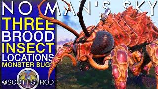 Three Brood Insect Locations - New Monster Insects Bugs - No Mans Sky Update - NMS Scottish Rod