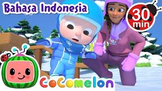 Belajar Bermain Ski  CoComelon Bahasa Indonesia - Lagu Anak Anak  Nursery Rhymes