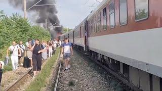 Prague-to-Budapest train collides with bus in Slovakia six dead