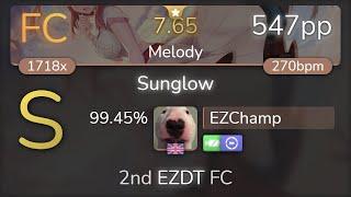 EZChamp  Yamajet feat. Hiura Masako - Sunglow Melody +EZDT 99.45% {547pp FC} - osu