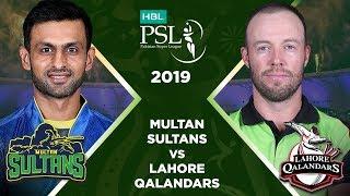 Match 10 Full Match Highlights Multan Sultans Vs Lahore Qalandars  HBL PSL 4  HBL PSL 2019  MA2