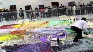 Shozo Shimamoto - Performance al Magi900 Italy