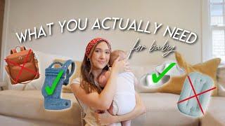 WHAT YOU ACTUALLY NEED *and don’t* FOR BABY  Baby Essentials & Products I Regret Buying 2024