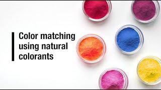 Color matching using natural colorants