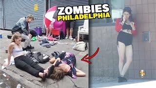 Streets of Philadelphia -  a day full of Horrifying Scenes Zombie Philadelphia documentary videos