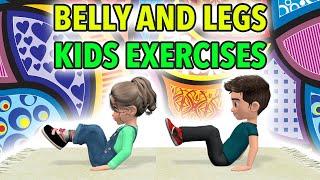 Kids Workout At Home Belly and Legs Exercises