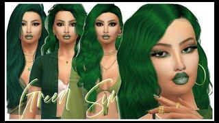 Green Sim Lookbook Rainbow Sims - Sims 4 CAS + CC Folder & Sim Download