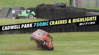 Cadwell Park CrashesHighlights 750MC 21724