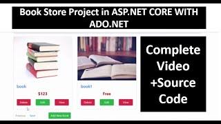 ASP.NET Core Course with ADO.NET full Project based Course