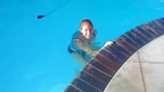 Kati farts in pool