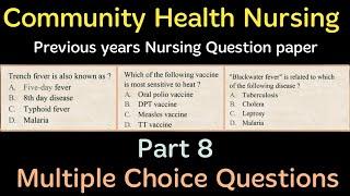 Previous Nursing Question Paper for 2021 Staff Nurse exam Part 8