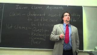 Critical Thinking Issues Claims Arguments