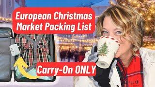 23 European Christmas Market Packing Tips in Carry-On Only