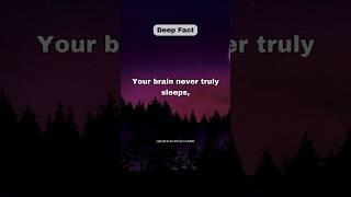 Your brain never truly sleeps... #shorts #psychologyfacts  #subscribe #facts