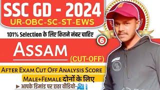 SSC GD Assam cut off 2024  ssc gd expected cut off 2024 assam ssc gd cut off assam border district