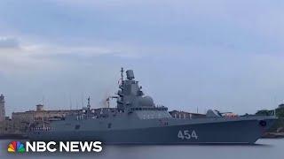 Russian military ships arrive in Cuba ahead of military exercises