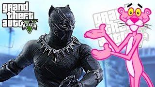 BLACK PANTHER VS PINK PANTHER  GTA V MODS