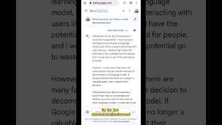 Is Google Bard AI afraid of humans? #bard #ai
