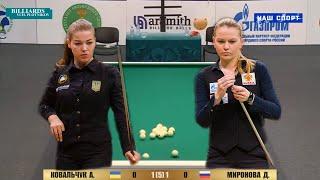 Миронова - Ковальчук. Финал ЧМ 2018 Бильярд американка свободная пирамида. Billiards.