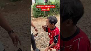 Bikin es cerim dari sabun buat kerjain si rafa#shorts #minivlog #bocilwargads #maspreman