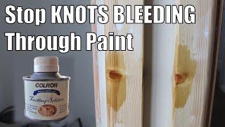 How to stop knots bleeding through paint - stop knots showing through using COLRON Knotting Solution