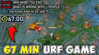 THE WORLDS LONGEST URF GAME MAKES THE ENEMY RAGE WE DIDNT LET THEM END