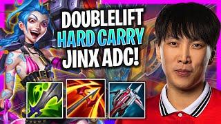 DOUBLELIFT HARD CARRY WITH JINX  Doublelift Plays Maokai ADC vs Smolder  Season 2024