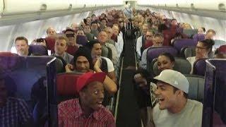 Lion King Cast Serenades Australian Airplane