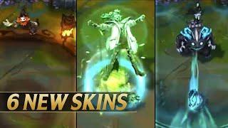 6 NEW FRIGHT NIGHT SKINS PREVIEW - League of Legends