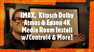 IMAX 5.1.2 Dolby Atmos wKlipsch & Epson 4K Media Room Control4 & More - Prosper TX