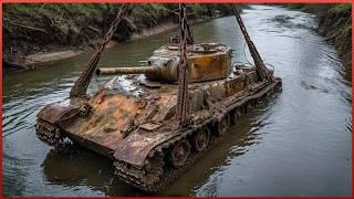 Experts Rescue WW2 Tank From a River  Will a WW2 Tank Run? by @Vasyl54