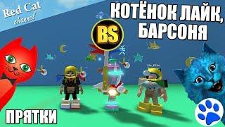 ПРЯТКИ С КОТЁНКОМ ЛАЙКОМ И БАРСОНЕЙ В СИМУЛЯТОРЕ ПЧЕЛОВОДА РОБЛОКС  Bee Swarm Simulator roblox